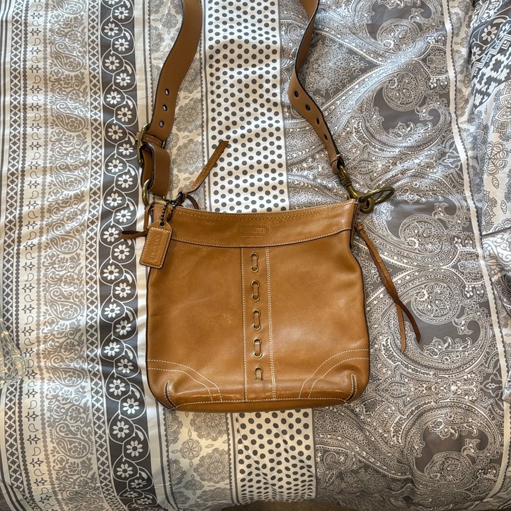 Brown Leather Crossbody Bag